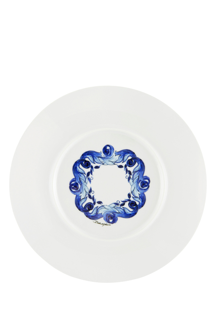 Blu Mediterraneo Foglie Service Plate
